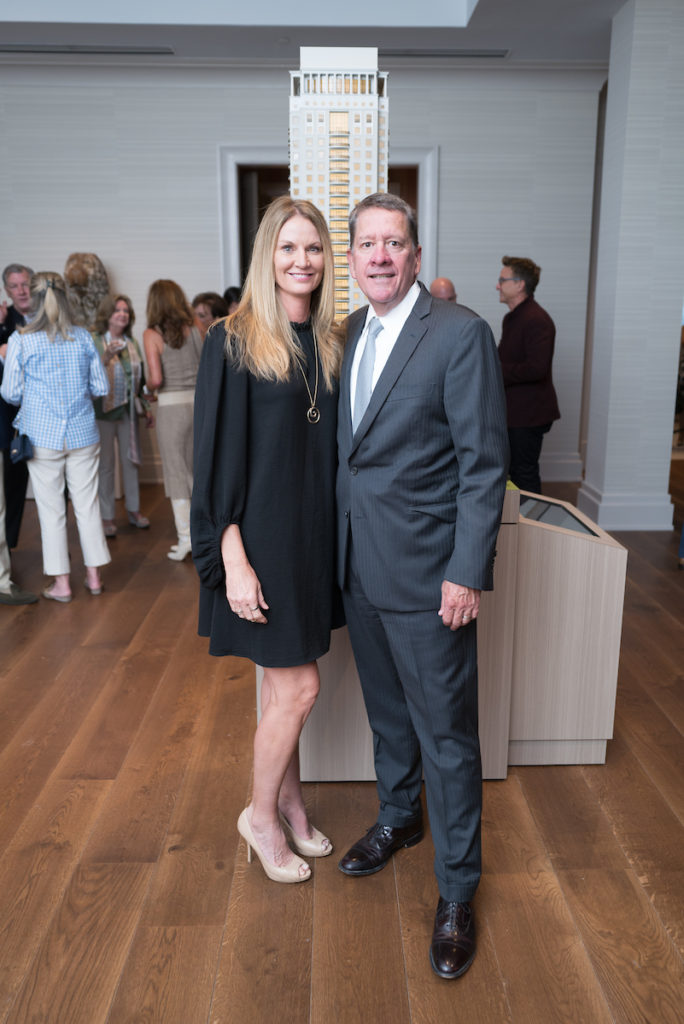 Amy & Jim Miller at the grand opening of the 1661 Tanglewood luxe sale office in Uptown Park. (Photo by Daniel Ortiz)