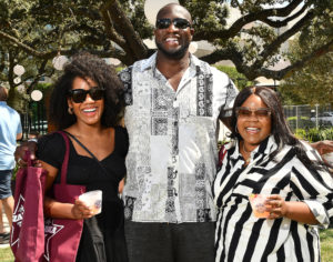 Andrea White, Ronald Tata and Megan White at the first Chef for Farmers event at Autry Park Sunday Oct.02,2022. (Dave Rossman photo)