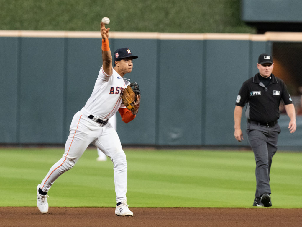 Astros rookie shortstop Jeremy Pena has been everything the franchise could have hoped for and more. (Photo by F. Carter)