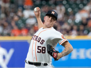Astros rookie pitcher Hunter Brown gives the team a major arm. (Photo by F. Carter Smith)