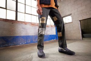 Blank Canvas – Just dropped today, Dickies patchwork pants by designer Andrew Burgess.