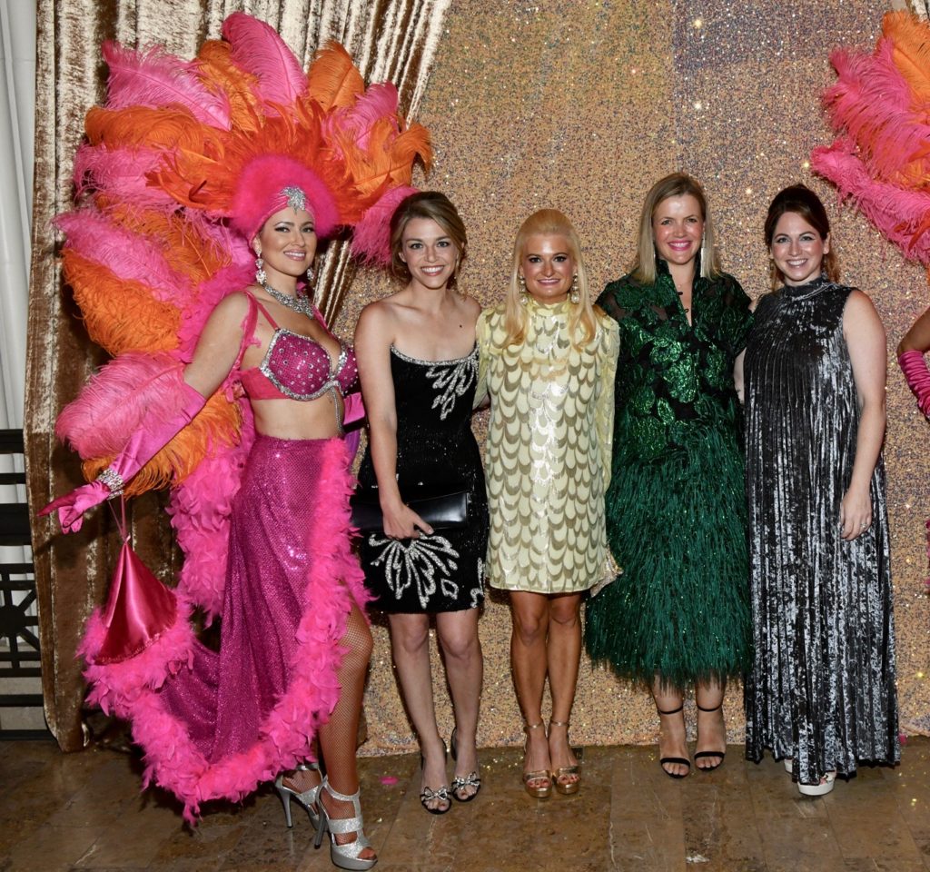 Brittany Sakowitz Kushner, Jessica Womack, Cassie Milam, Maddie Thomas at the Children's Museum Houston Viva Las Vegas gala. (Photo by Alexander's Fine Portrait Design)