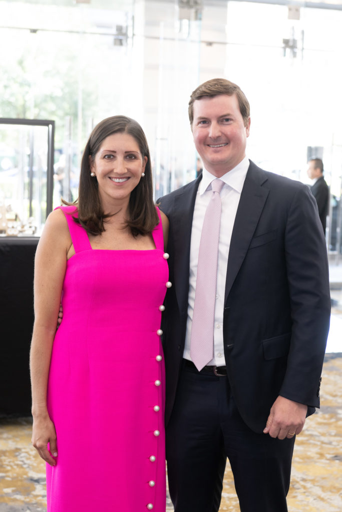 Chairs Caroline & Will Brown at the Memorial Hermann Foundation 'Razzle Dazzle' luncheon. (Photo by Wilson Parish)