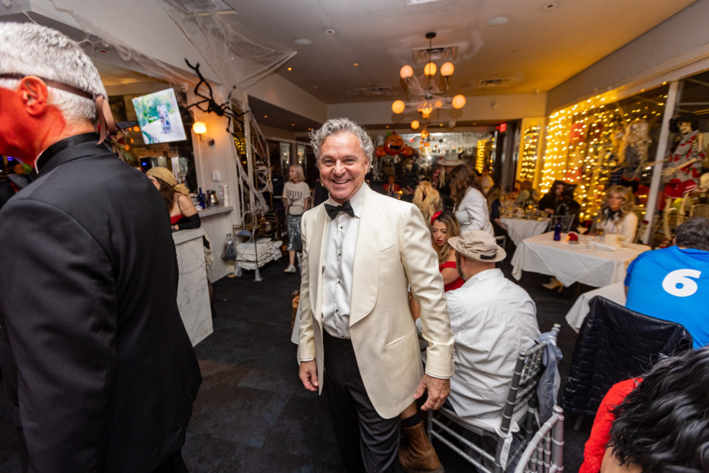 Brasserie 19 owner Charles Clark dressed to impress at his Halloween party.  (Photo by Andrew Hemingway)