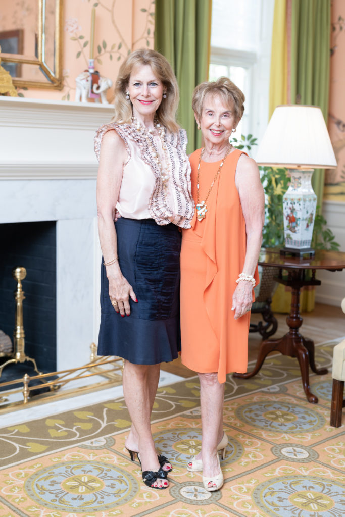 Cheryl Byington, Evelyn Leightman at the Junior League of Houston for the Houston Symphony League fall membership luncheon. (Photo by Daniel Ortiz)