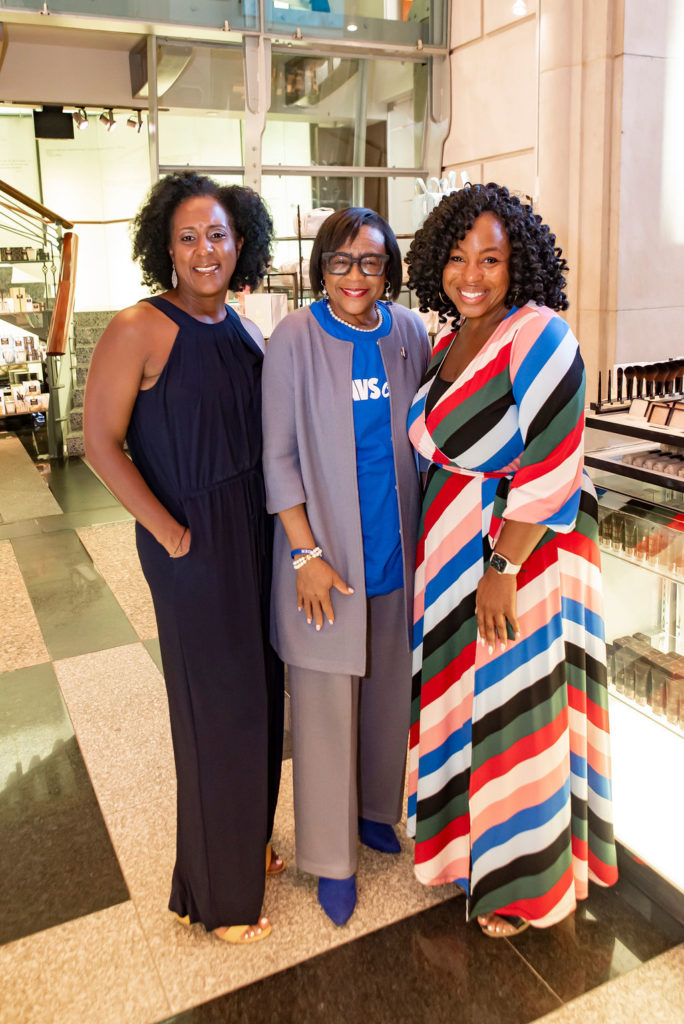 Chick Lit Luncheon co-chair Errika Flood-Moultrie, honorary chair Cynt Marshall, Chick Lit co-chair Renita Joyce Smith (Photo by Celeste Cass)