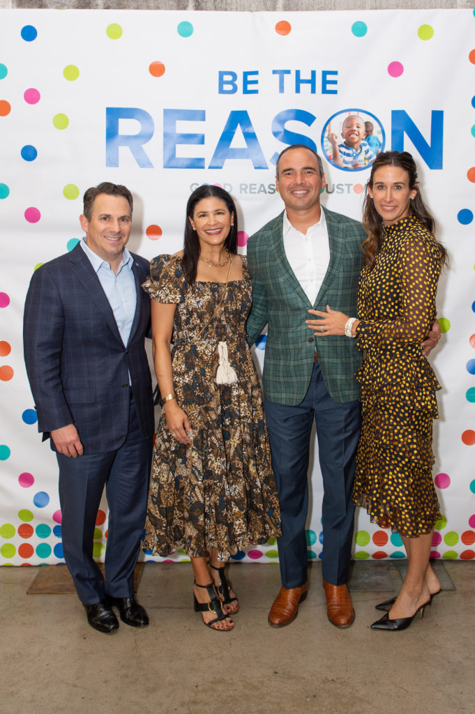 Chris & Kristy Bradshaw, Seb & Rachel Solar at Good Reason Houston's 'Be the Reason' cocktail fundraiser. 