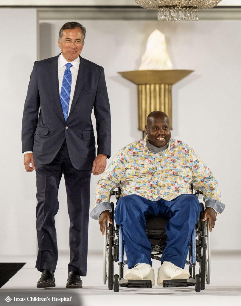 Community Champion Dr. James Versalovic with Patient Champion Michael (Photo Courtesy of Texas Children's Hospital)