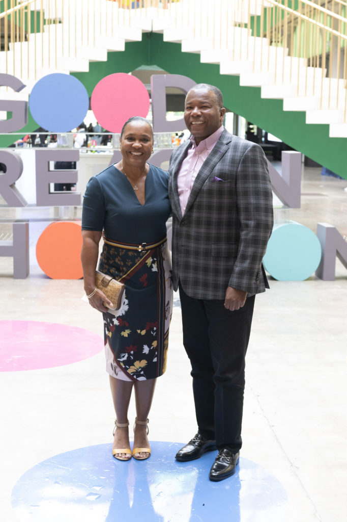Darryl & Giselle Wilson at Good Reason Houston's 'Be the Reason' cocktail fundraiser. 