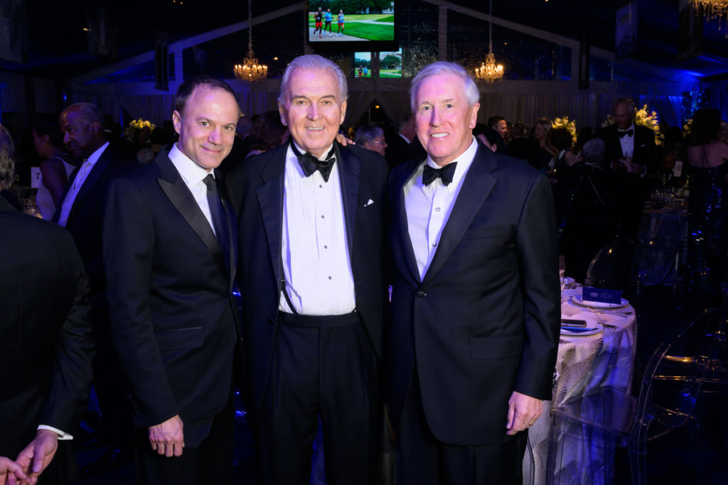 David Rhodes, Mike Wood, Robert Ladd at 'The Investiture Gala' on the Rice University campus.