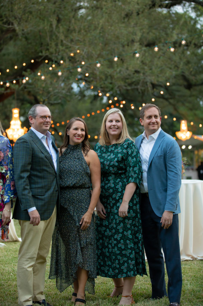 The Menil Collection 'Party in the Park' chairs David & Jennifer Strauss, Katy & Sandy Shurin. (Photo by Miroma Photography and Design)