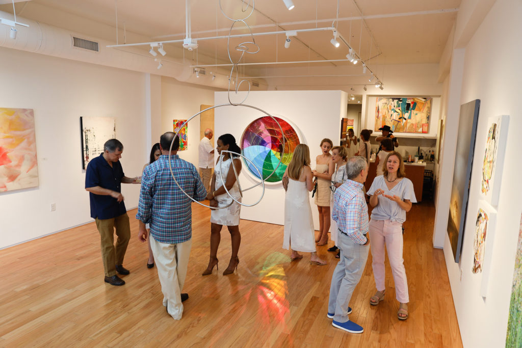 In August, ELLIO hosted its first group exhibition during The Heights’ White Linen Night Party focused on art, music and the community.