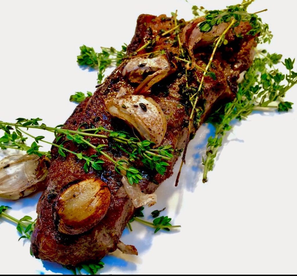 We don't know if this recent post of a steak basted in butter infused with garlic and thyme will be featured on The Duke's steakhouse's new menu, but here's hoping.