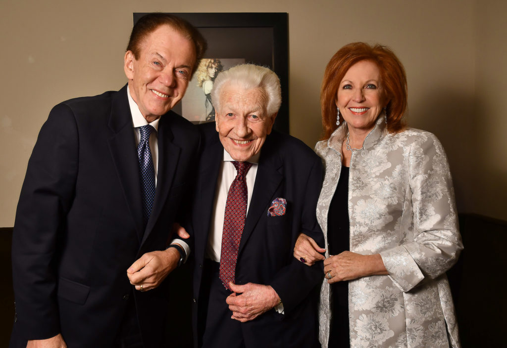 Hans Strohmer, Bob Cruikshank, Nancy Stohmer at the T.J. Martell Foundation’s Best Cellars Dinner at the Hotel ZaZa.  (Dave Rossman photo)