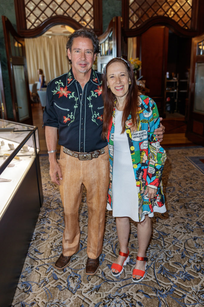 John Walker & Catherine D. Anspon at Heritage Auctions Fall Fine Jewelry Signature Auction Preview  (Photo by William Neal)