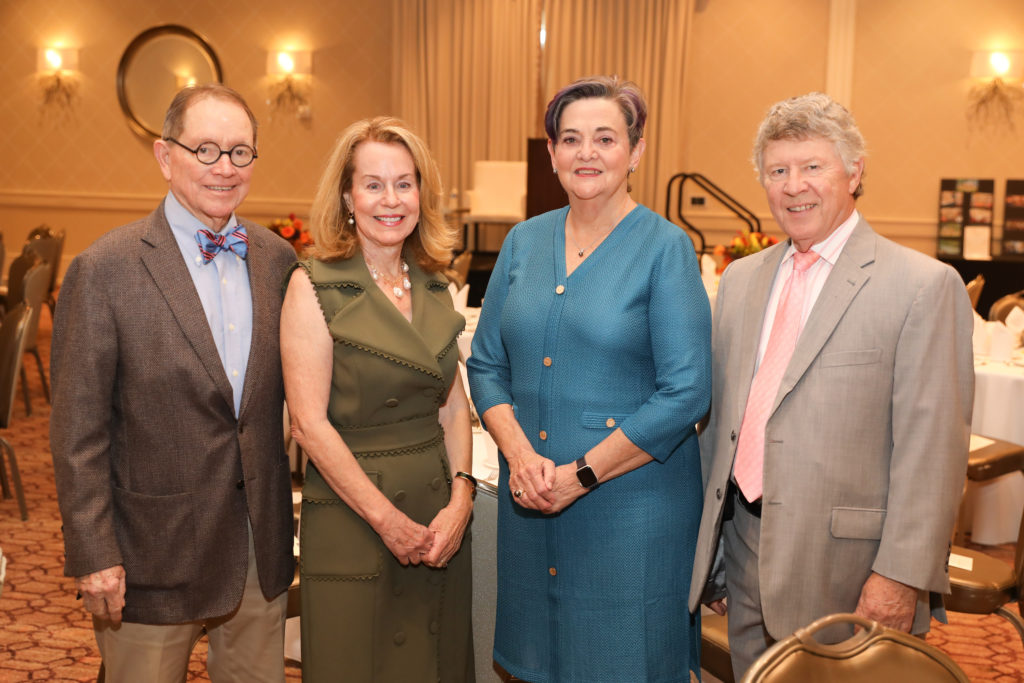 Heritage Society luncheon  chairs Will & Angela Cannady and Gwen & Ed Emmett