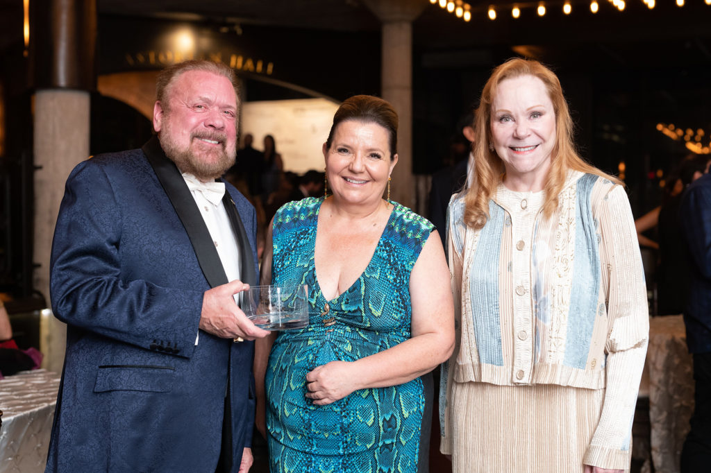 Honoree John Rydman, Houston Symphony board president, Diane Roederer, Lindy Rydman at La Nuit du Caviar, held at The Astorian.