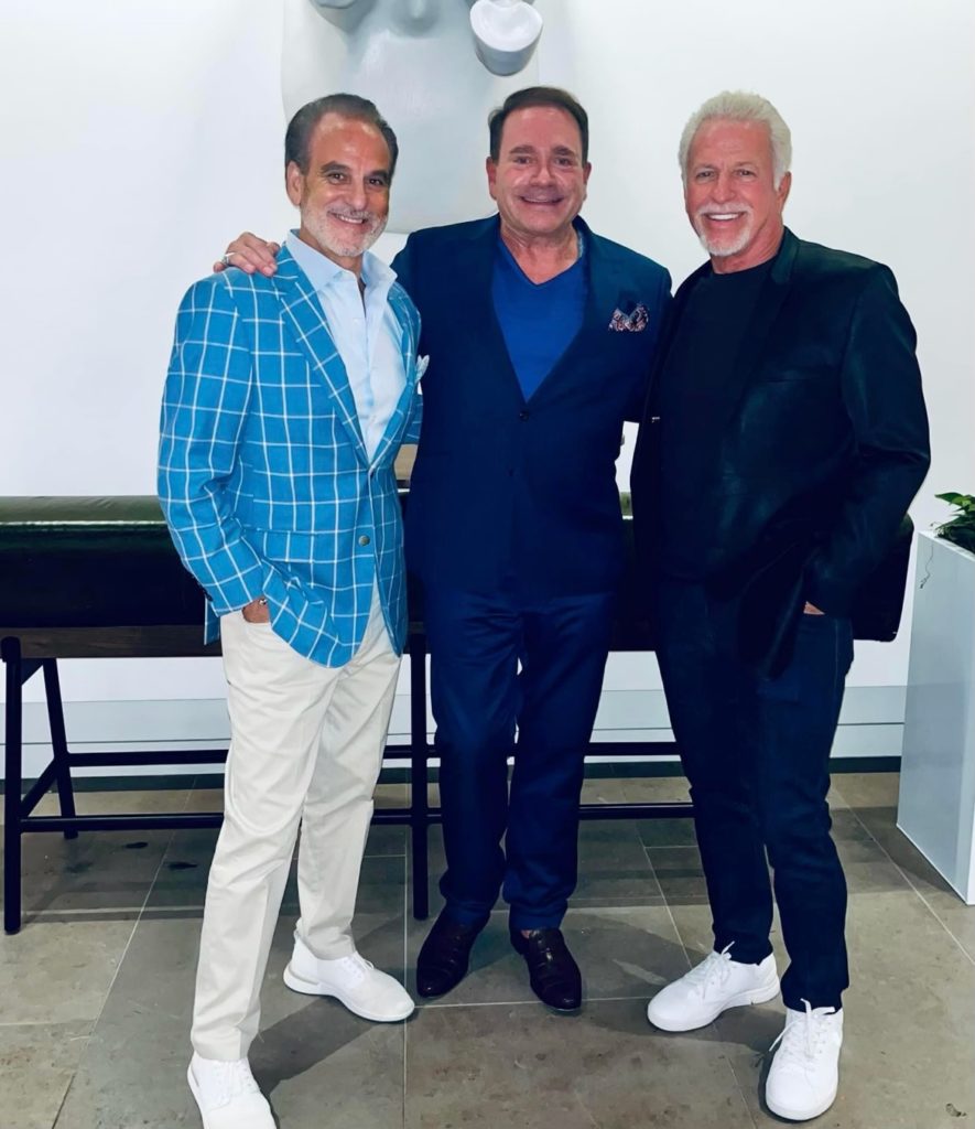 Rudy Festari, gala co-chair Don Mafrige Jr., Danny Brown at Orange Show Gala kickoff  (Photo by Emily Jaschke)