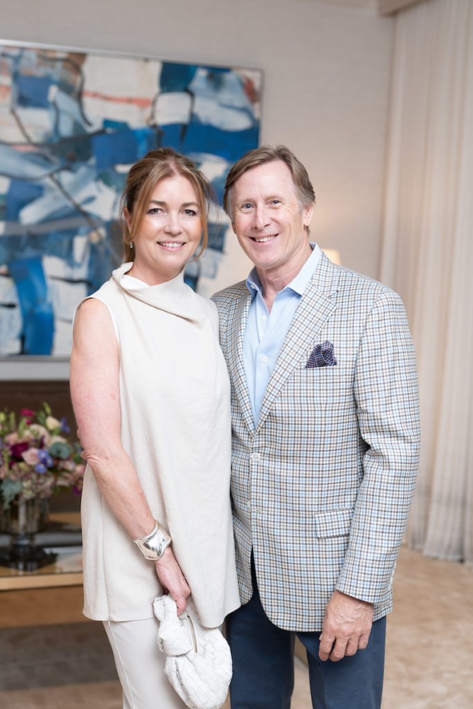 Jane & Joel Wood at the grand opening of the 1661 Tanglewood luxe sale office in Uptown Park. (Photo by Daniel Ortiz)