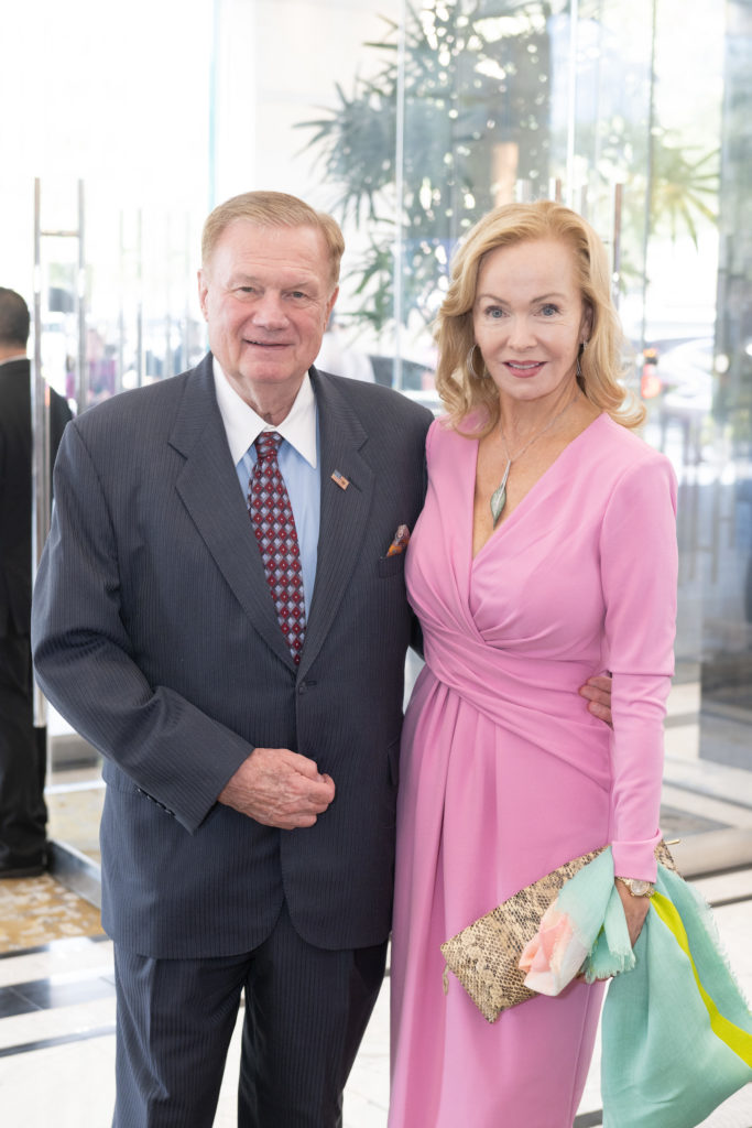 Keith & Alice Mosing at the Memorial Hermann Foundation 'Razzle Dazzle' luncheon. (Photo by Wilson Parish)