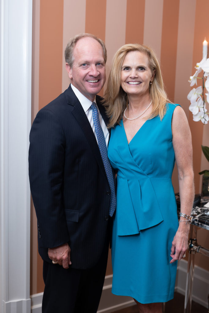 Kendall & Cindy Miller at the grand opening of the 1661 Tanglewood luxe sale office in Uptown Park. (Photo by Daniel Ortiz)
