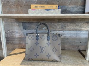 LV – The guest entry is fitted with classic LV designs and books at Rochambeau Ranch. Photo by Courtney Dabney.