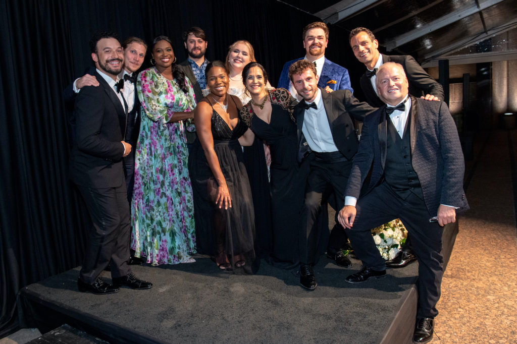The 'La Traviata' cast and conductor attemdomg Houston Grand Opera's Opening Night Dinner along with Patrick Summers. (Photo by Michelle Watson/CatchlightGroup.com)