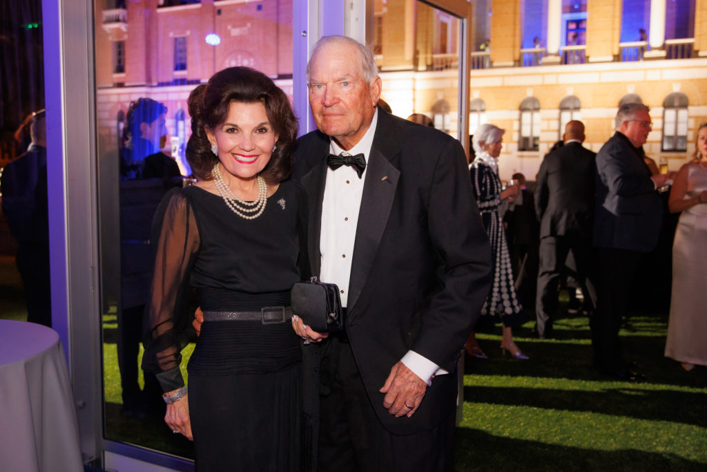 Linda and Dr. Walter McReynolds at 'The Investiture Gala' on the Rice University campus.