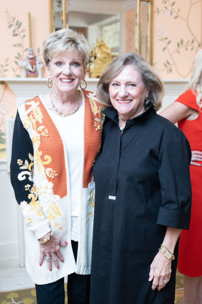 Liz Keirum, Penny Gilbert at the Junior League of Houston for the Houston Symphony League fall membership luncheon. (Photo by Daniel Ortiz)