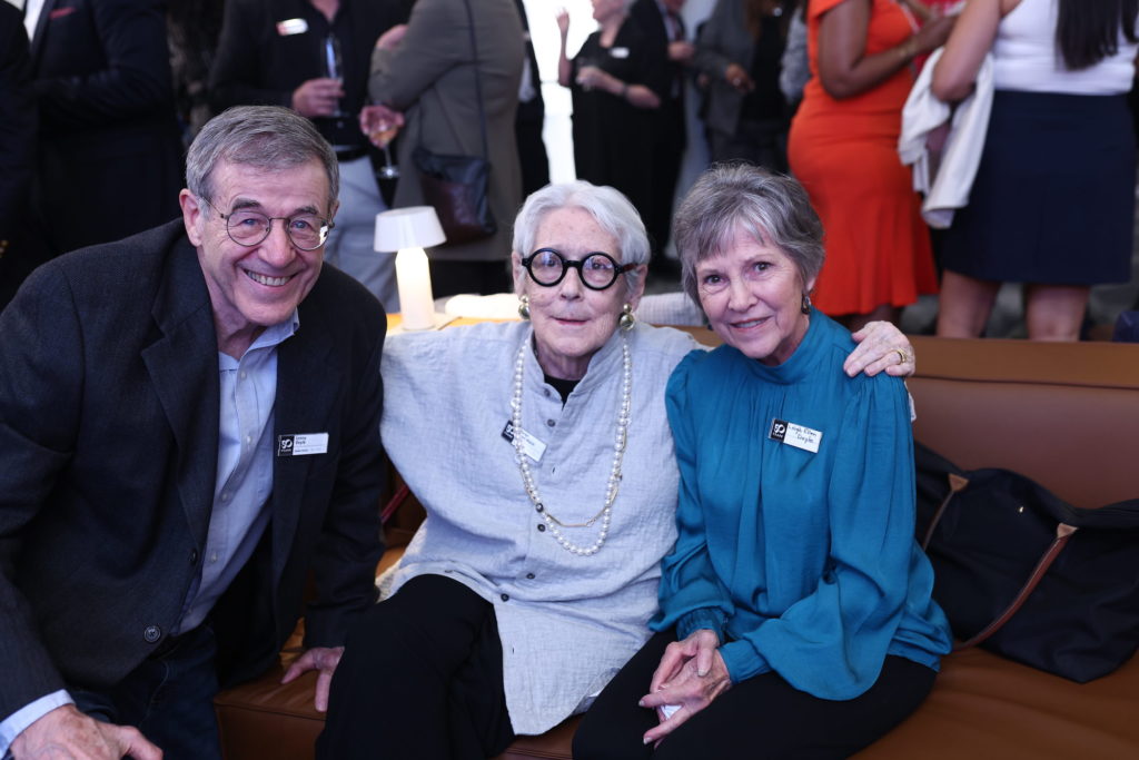 Lonny Doyle, Margo Grant Walsh, Leigh Ellen Doyle at the architecture and design firm's 50th anniversary. (Photo by Quy Tran)
