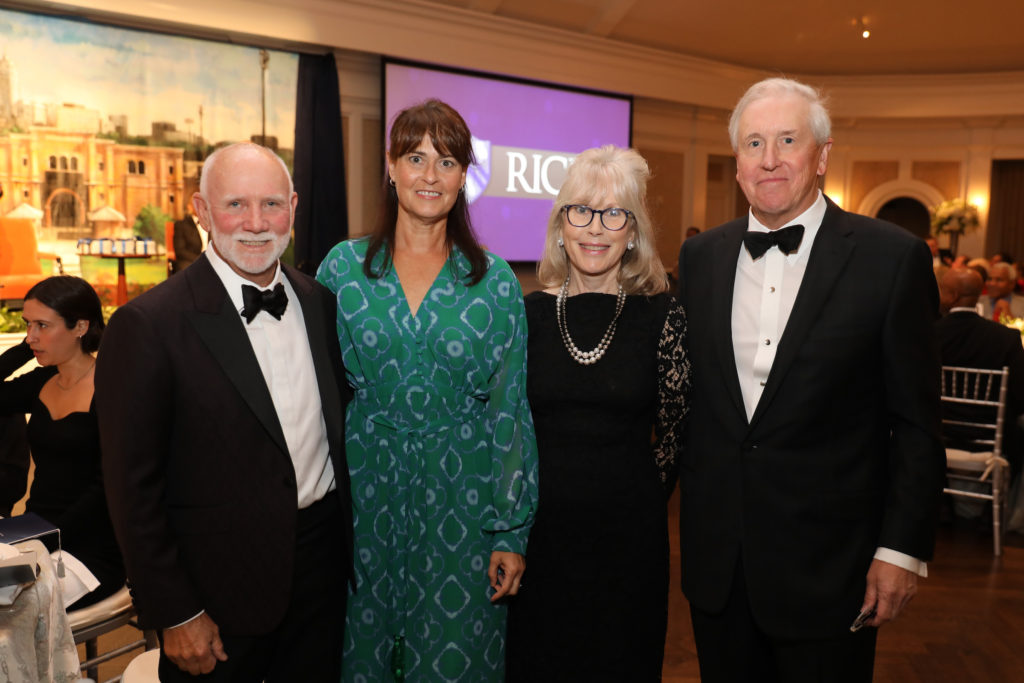 Mark & Christine Scully, Georgiana & Robert Ladd at 'An Evening in Rice's Honour.' (Photo by Priscilla Dickson)