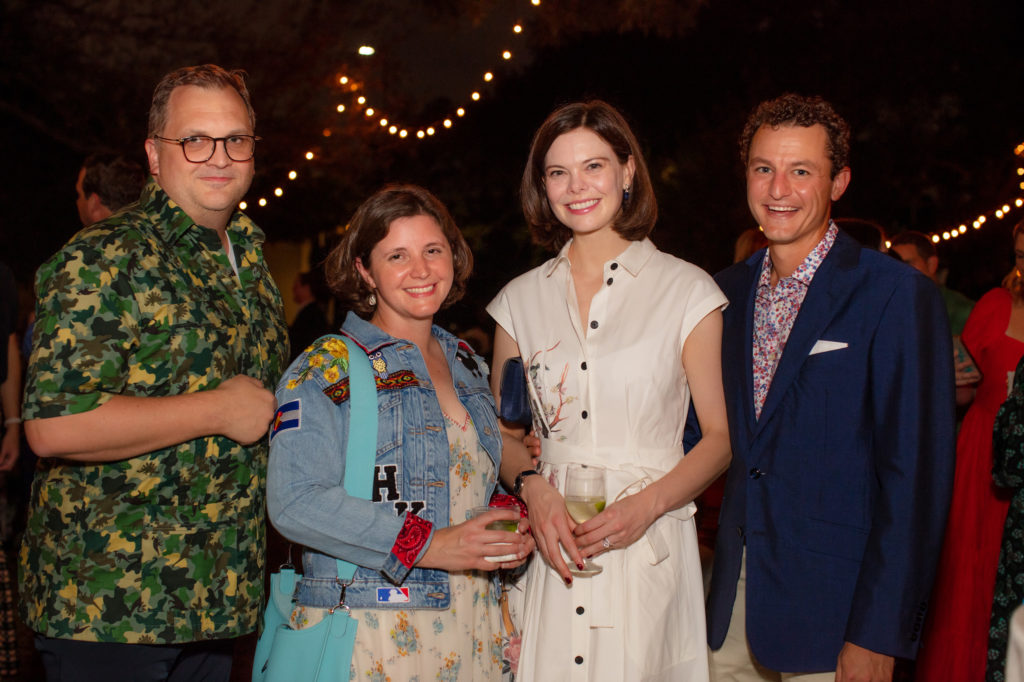 Parrish & Heather Kyle, Janie & Daniel Zilkha at The Menil Collection alfresco 'Party in the Park' (Photo by Miroma Photography and Design)