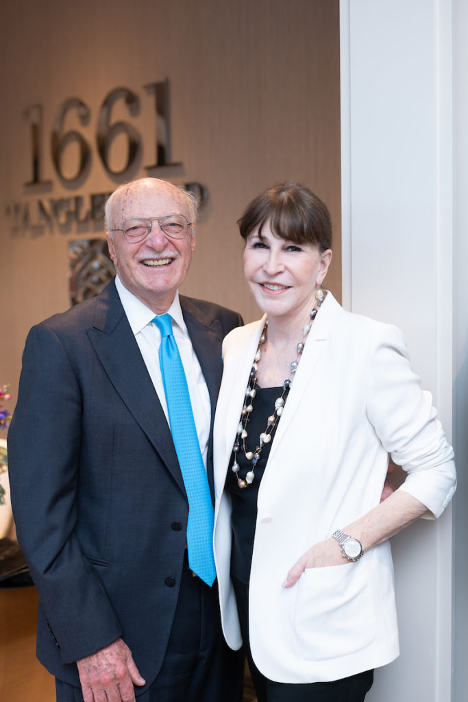 Shafik Rifaat & Shelby Hodge at the grand opening of the 1661 Tanglewood luxe sale office in Uptown Park. (Photo by Daniel Ortiz)