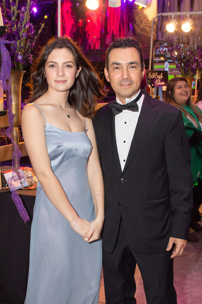 Sofia Feldman, Dr. Antonio Ramos at the SPCA Howl-O-Ween gala (Photo by Jacob Power)