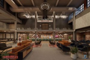 Tannahill’s – Pre-event space at Tannahill’s Tavern and Music Hall. Rendering by Type Six.