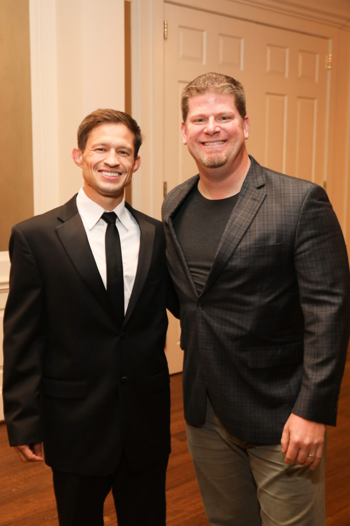 Tanner Gardner, David Fletcher at 'An Evening in Rice's Honour.' (Photo by Priscilla Dickson)