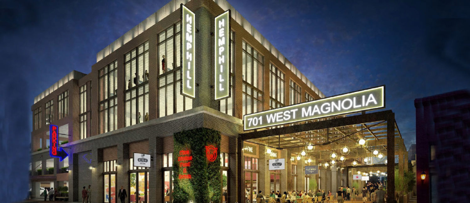 The 701 – Rendering of its passthrough contect the original 1927 building with its newest element.