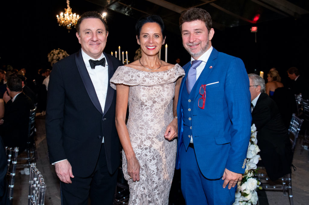 Tom Ajamie, Valérie & Lionel Baraban at Houston Grand Opera's Opening Night Dinner (Photo by Michelle Watson/CatchlightGroup.com)