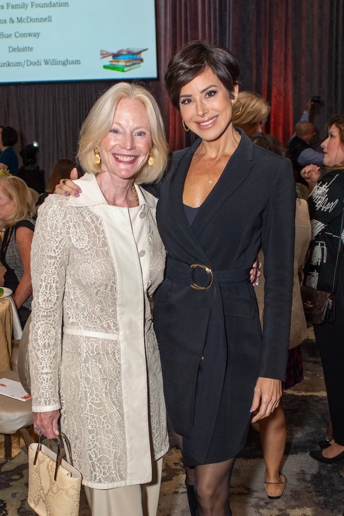 Trish Morille, Dominique Sachse at the Ladies for Literacy Guild luncheon. (Photo by Jacob Power)