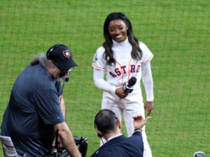 Olympic GOAT Simone Biles is a big part of the Houston scene. (Photo by F. Carter Smith)