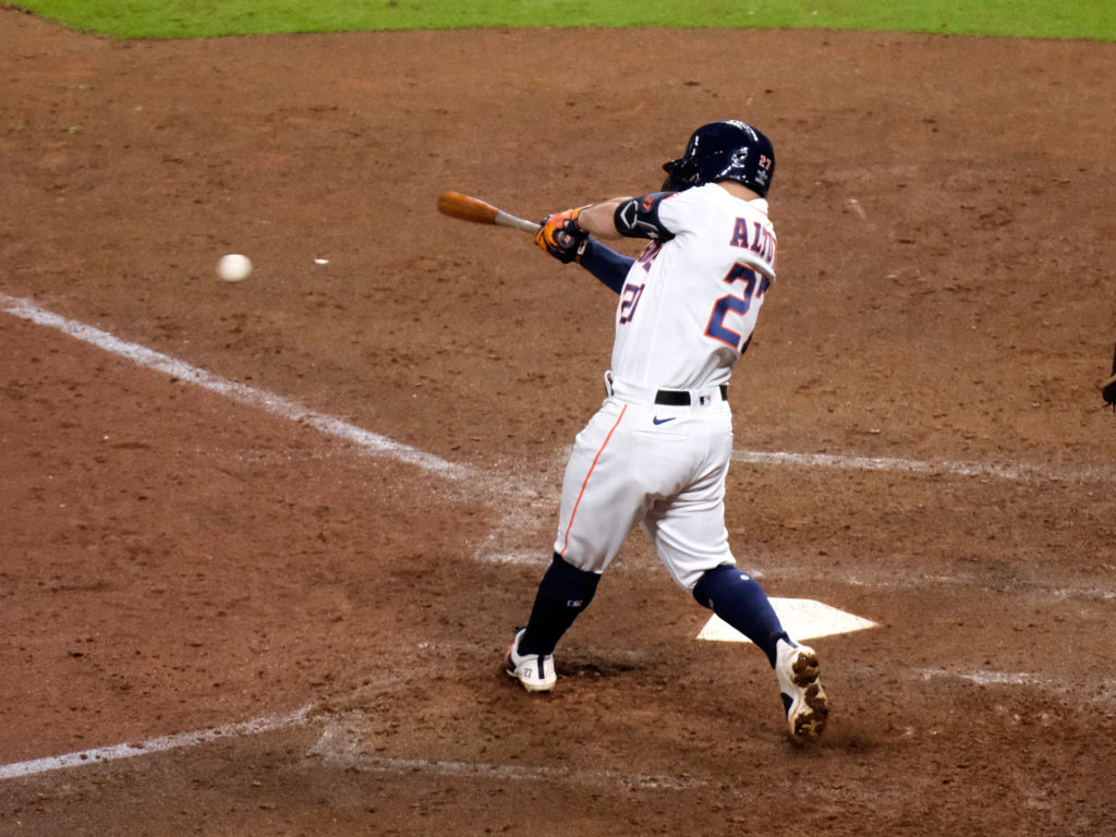 Jose Altuve is still looking for his playoff stroke. (Photo by F. Carter Smith)