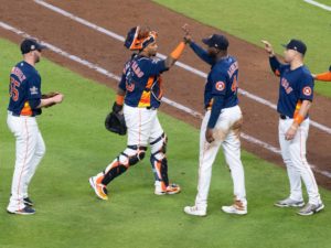 The Houston Astros and Philadelphia Phillies met for Game Two of the World Series Saturday at Minute Maid Park