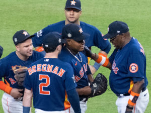 The Houston Astros and Philadelphia Phillies met for Game Two of the World Series Saturday at Minute Maid Park
