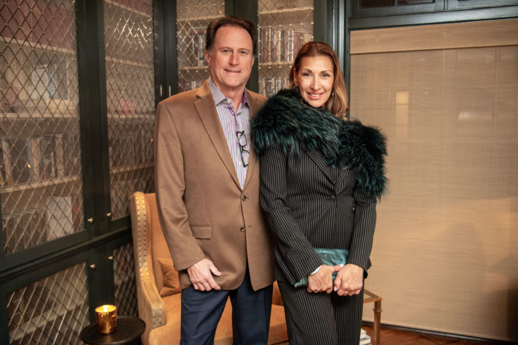 Joe R. Martin & Angelica Ximenes at the De Beers soirée (Photo by Michelle Watson)