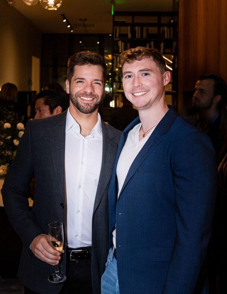 Roger Leal Martinier, Brandon Oxley at CAM Studio Poliform Grand Opening (Photo by Shane Dante)