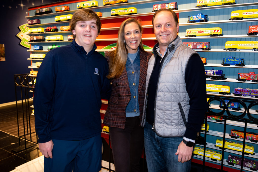 The Krug family at the Trains at NorthPark 2022.  (Photo by Bret Redman)