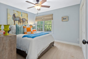 104 Crestwood – One of two upstairs bedrooms at 104 Crestwood.
