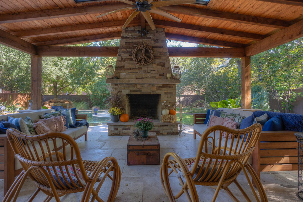 104 Crestwood includes an outdoor room, an extension of the home.