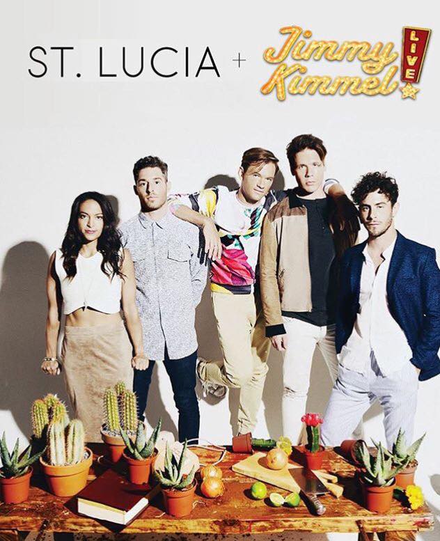 The band St. Lucia has appeared at Coachella and various television shows including Good Morning America, Jimmy Kimmel Live and The Tonight Show with Jimmy Fallon.
