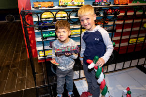 20. Trains at NorthPark Kids with their train-by Bret Redman (Photo by Bret Redman)